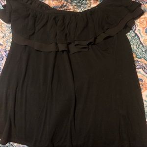 black off the shoulder top